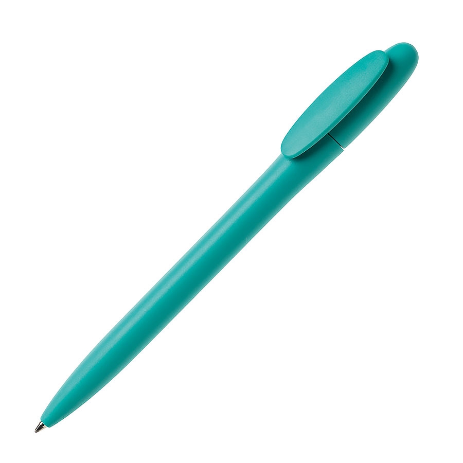 Ручка шариковая BAY, аквамарин, непрозрачный пластик, аквамарин, пластик
