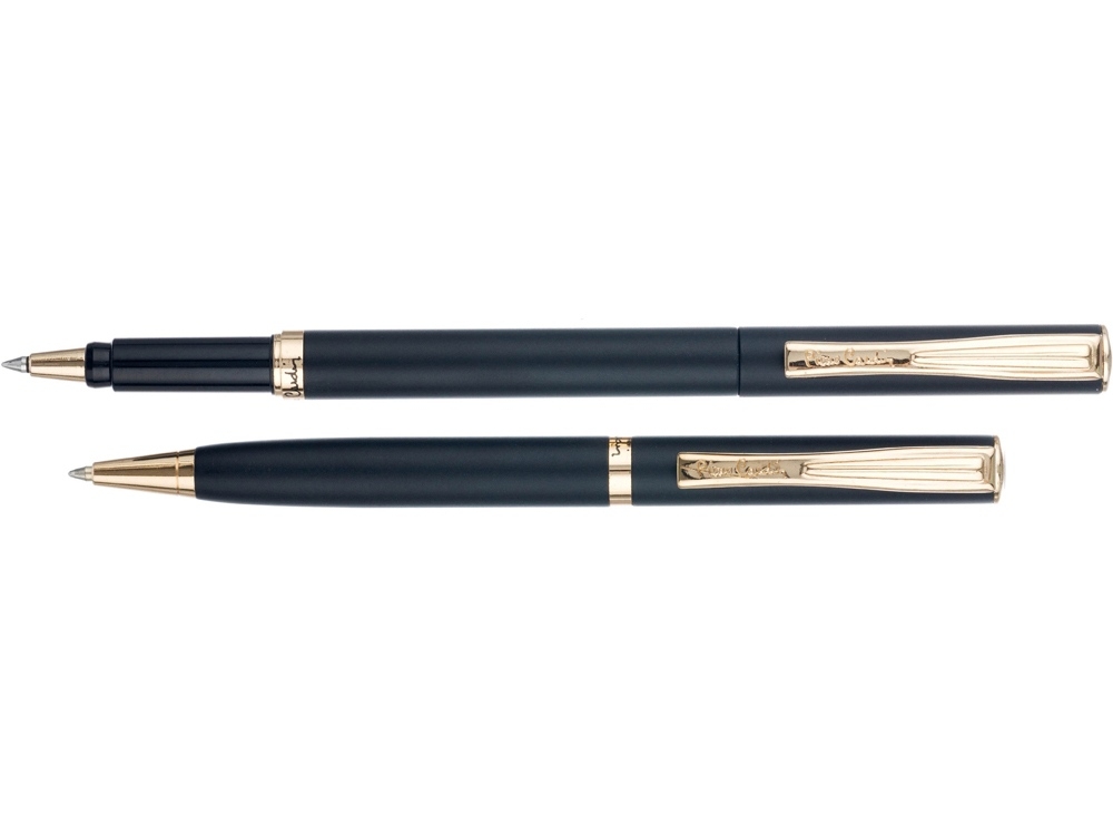 Набор «Pen and Pen»: ручка шариковая, ручка-роллер, черный, желтый, металл