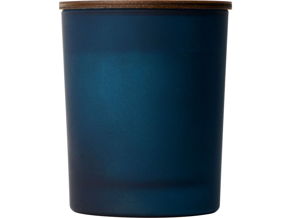 Свеча ароматическая «Niort», синий, дерево, стекло, воск