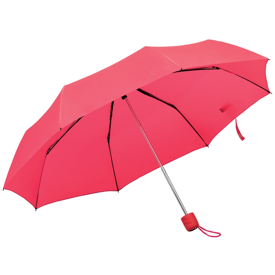 Зонт складной "Foldi", механический, красный, красный, 100% полиэстер