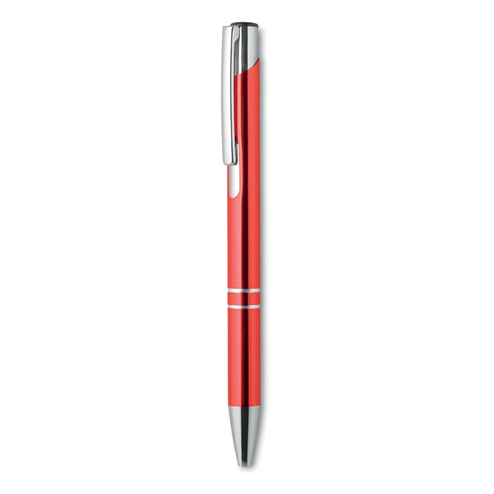Ручка шариковая, красный, алюминий