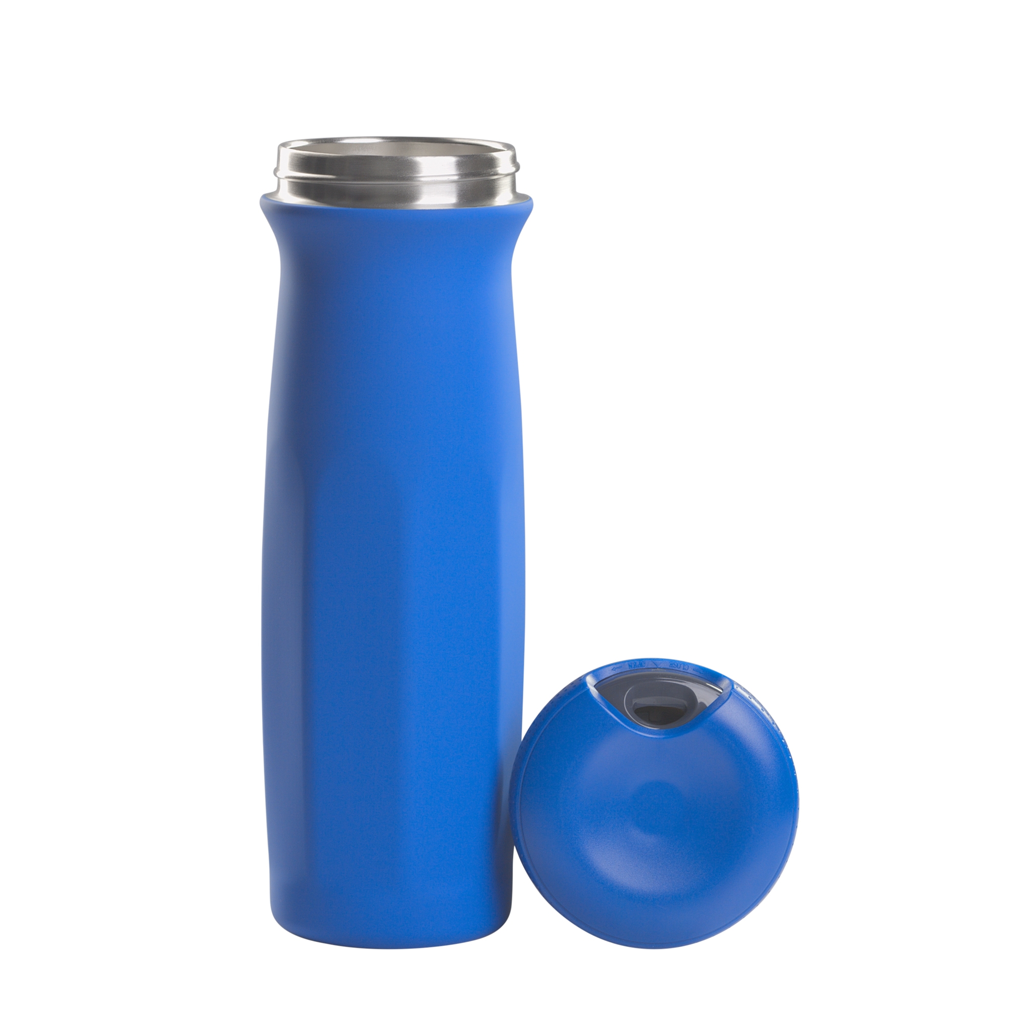 Термостакан "Аризона" 630 мл, покрытие soft touch, синий, нержавеющая сталь/soft touch/пластик