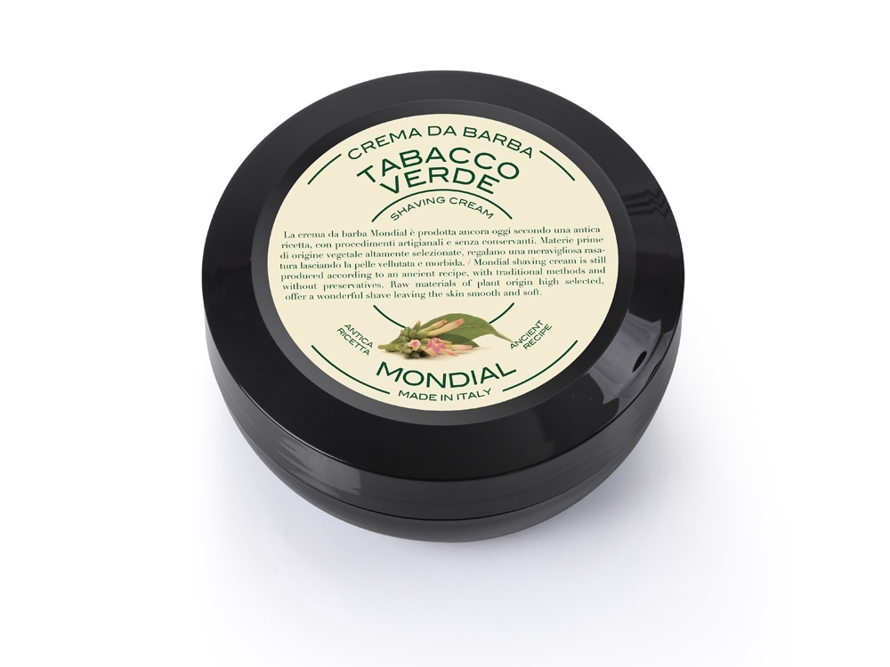 Крем для бритья «TABACCO VERDE» с ароматом зелёного табака, 75 мл, черный
