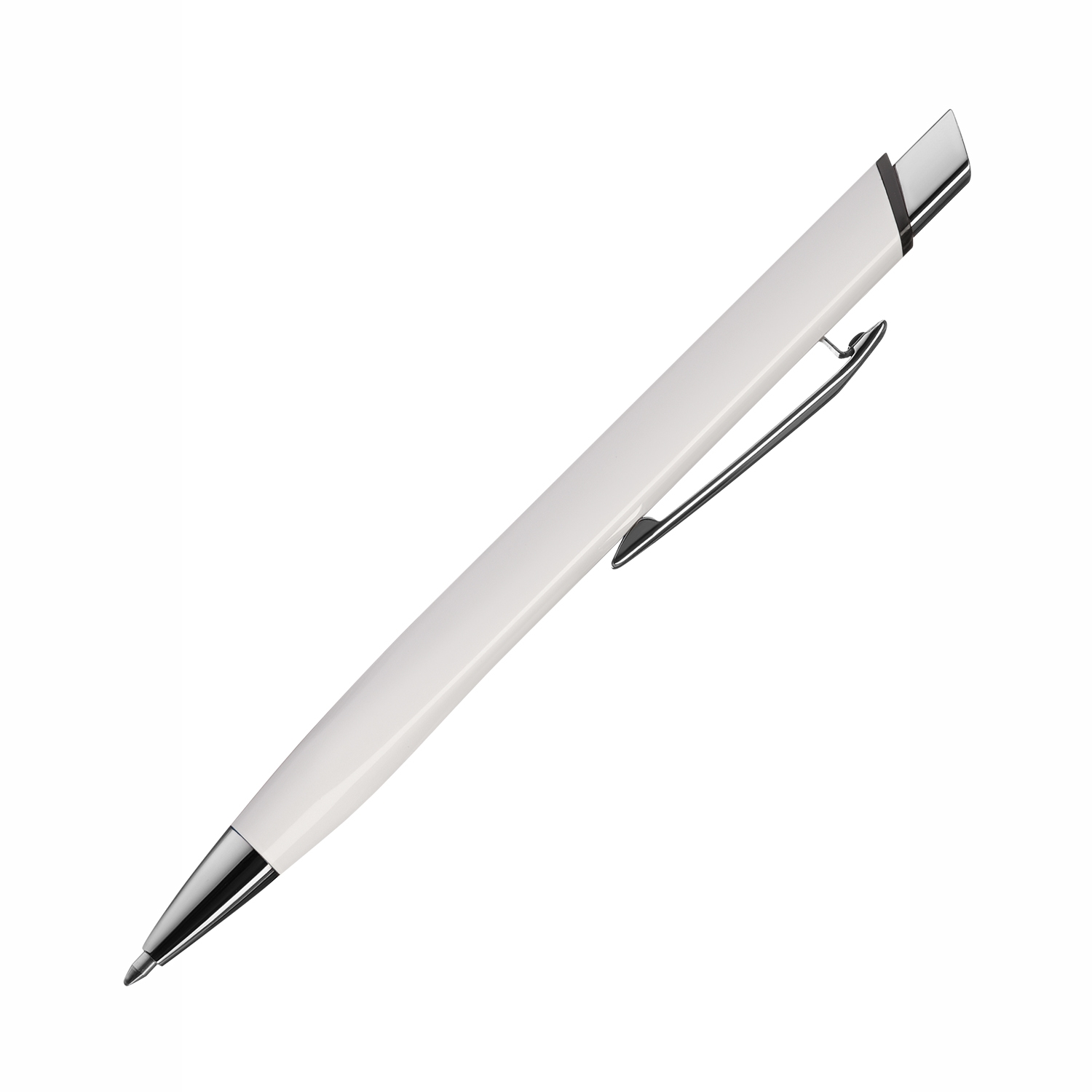 Шариковая ручка Pyramid, белая/глянец, белый