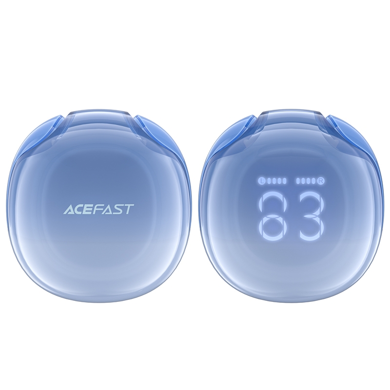 Наушники True Wireless ACEFAST T9 Crystal color (Air), голубой, голубой