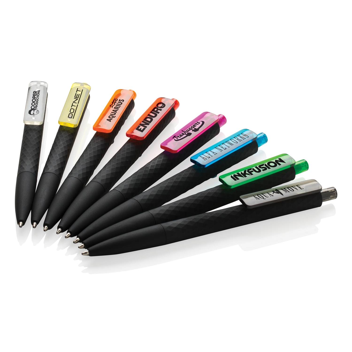 Черная ручка X3 Smooth Touch, черный; зеленый, abs; pc