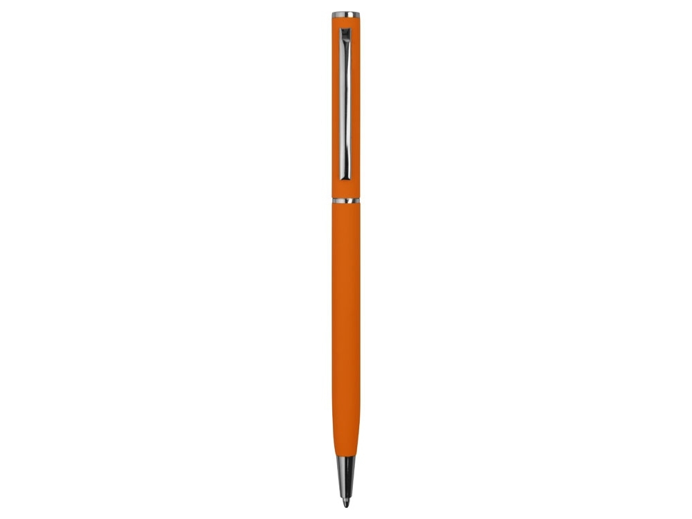 Ручка металлическая шариковая «Атриум софт-тач», оранжевый, soft touch