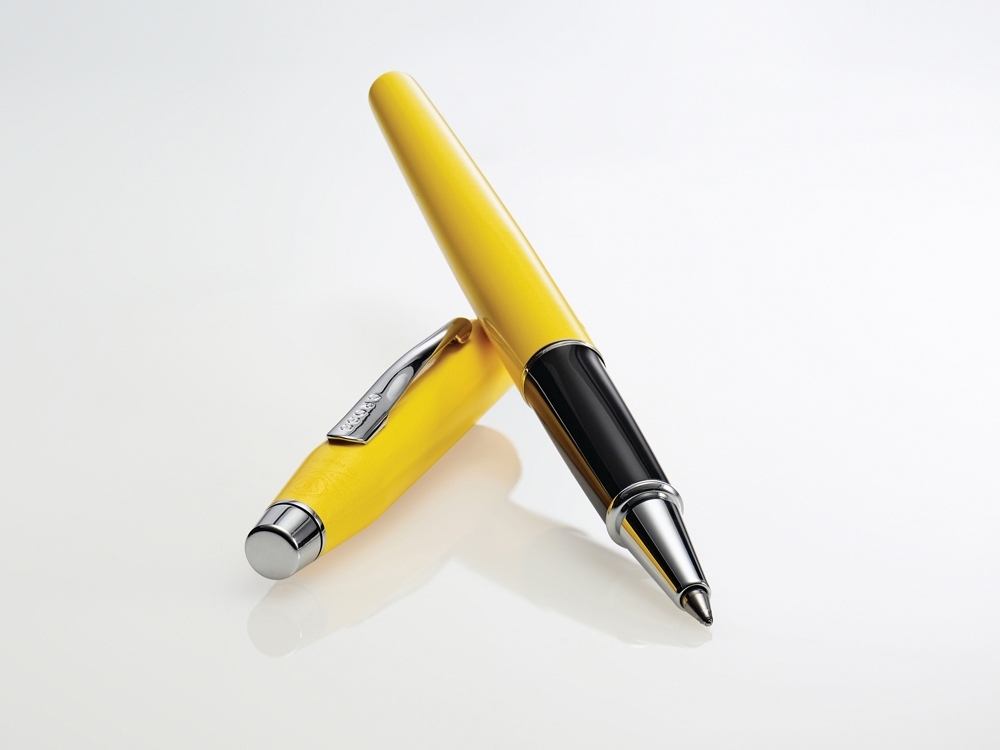 Ручка-роллер «Selectip Cross Classic Century Aquatic», желтый, металл