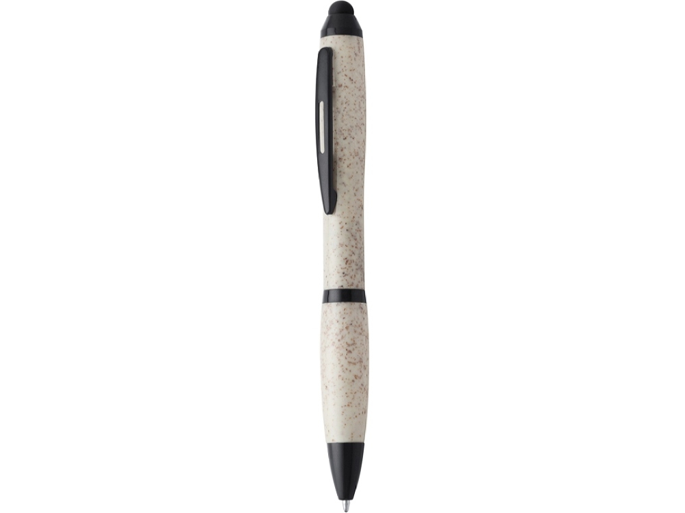 Ручка шариковая из пшеничного волокна LIKA, черный, бежевый, пластик, растительные волокна