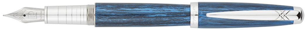 Ручка перьевая Pierre Cardin MAJESTIC. Цвет - синий. Упаковка В, синий, латунь, нержавеющая сталь