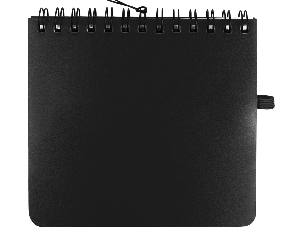 Блокнот А6 «Журналист» с ручкой, черный, полипропилен