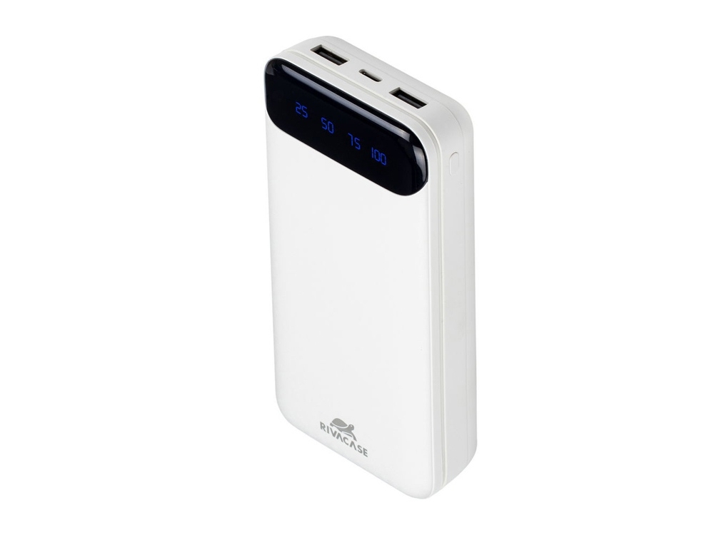 Внешний аккумулятор с дисплеем VA2280, 20000 mAh, белый, пластик