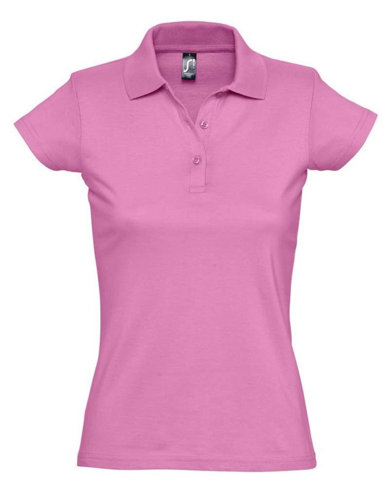 Рубашка поло женская Prescott Women 170, розовая, розовый, джерси; хлопок 100%, плотность 170 г/м²
