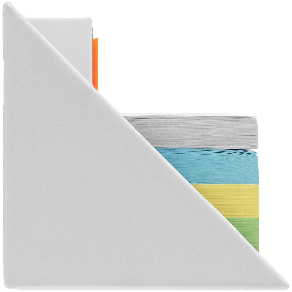 Настольный набор со стикерами Mnemonic, белый, белый, картон, бумага