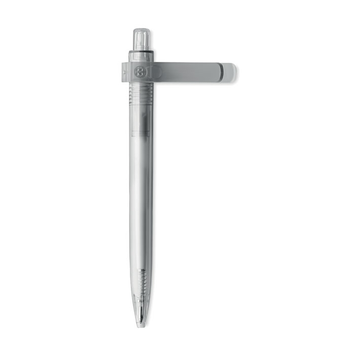 Ручка из RPET, серый, pet-пластик