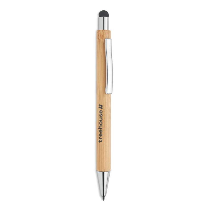 Бамбуковая ручка стилус, бежевый, бамбук