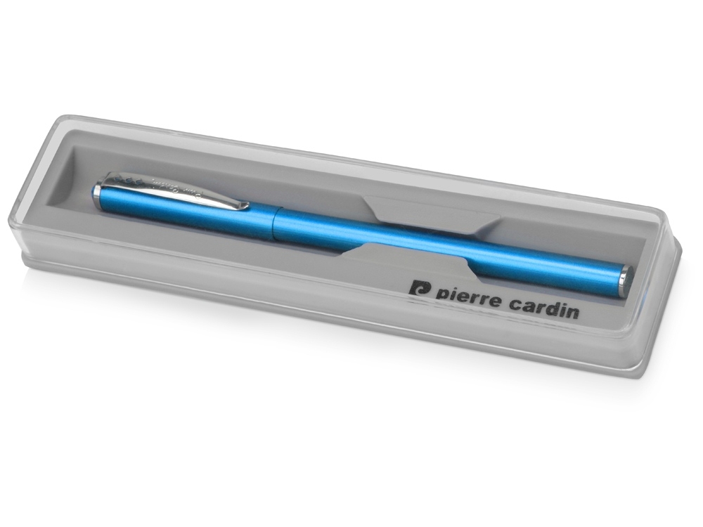 Ручка шариковая «Actuel», голубой, серебристый, металл, алюминий