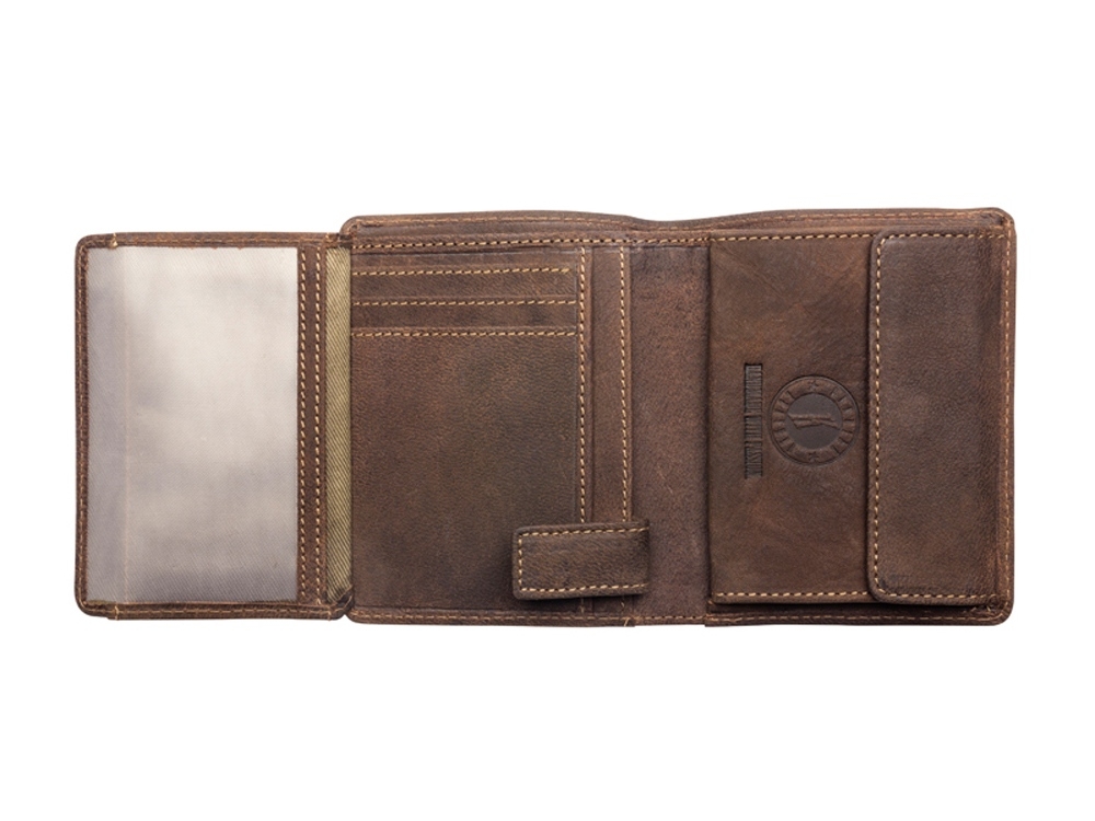 Бумажник «Don», коричневый, кожа