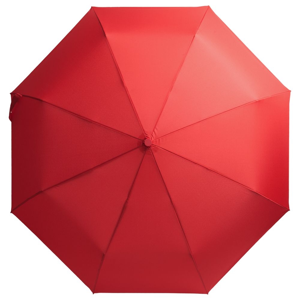 Зонт складной AOC, красный, красный, soft touch