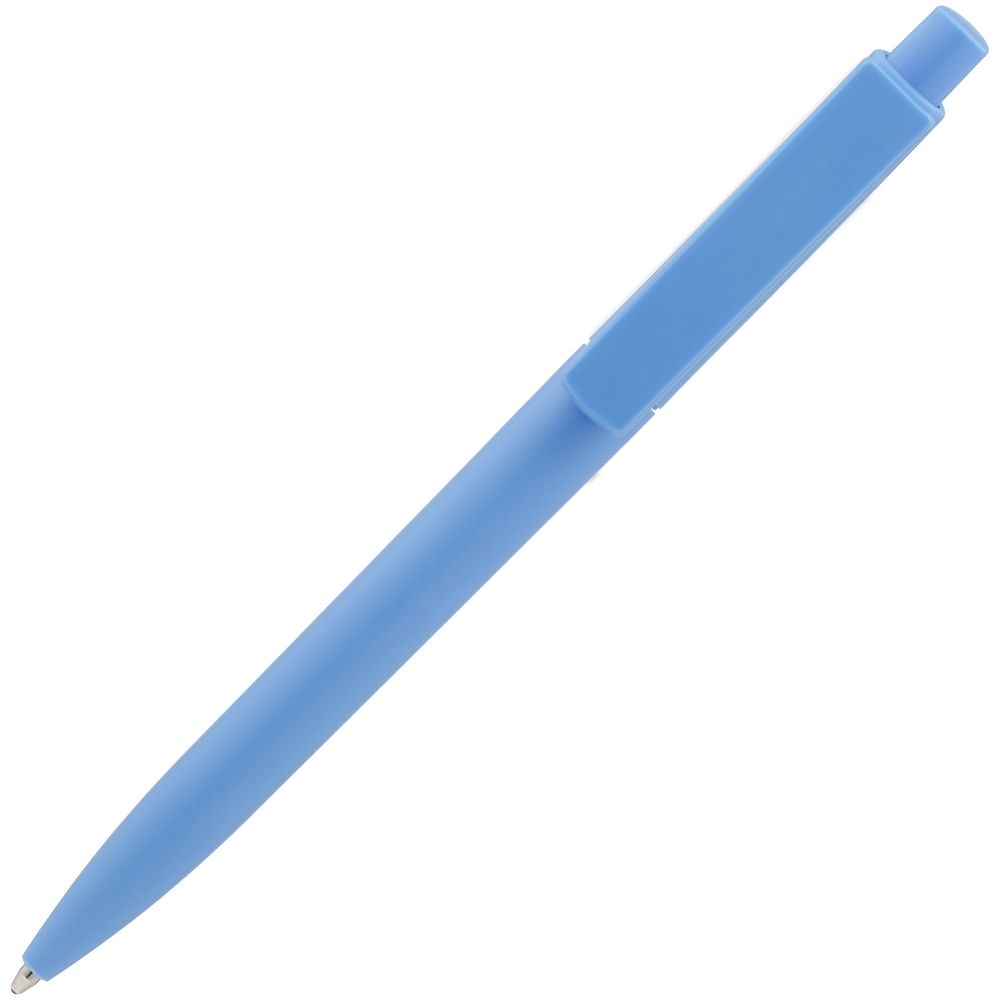 Ручка шариковая Crest, голубая, голубой, пластик