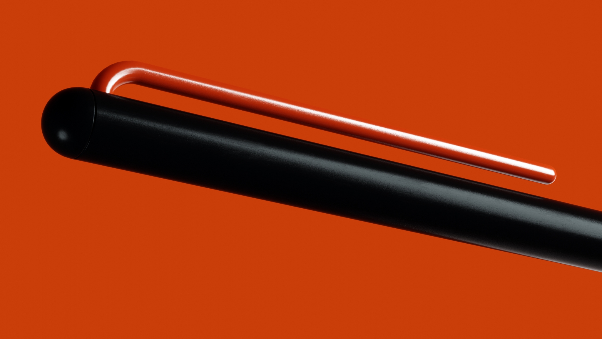Шариковая ручка Pininfarina GrafeeX с красным клипом, черный, алюминий