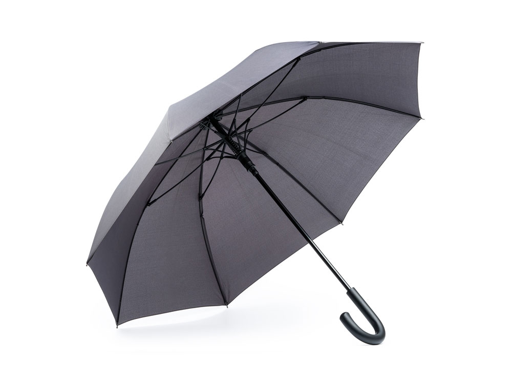 Зонт-трость OSAKA, полуавтомат, серый, полиэстер