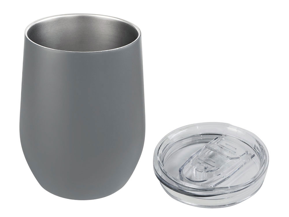 Термокружка «Vacuum mug C1», soft touch, 370 мл, серый, металл