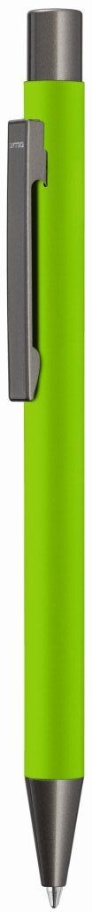 Ручка шариковая Straight Gum (салатовый), зеленый, металл, soft touch