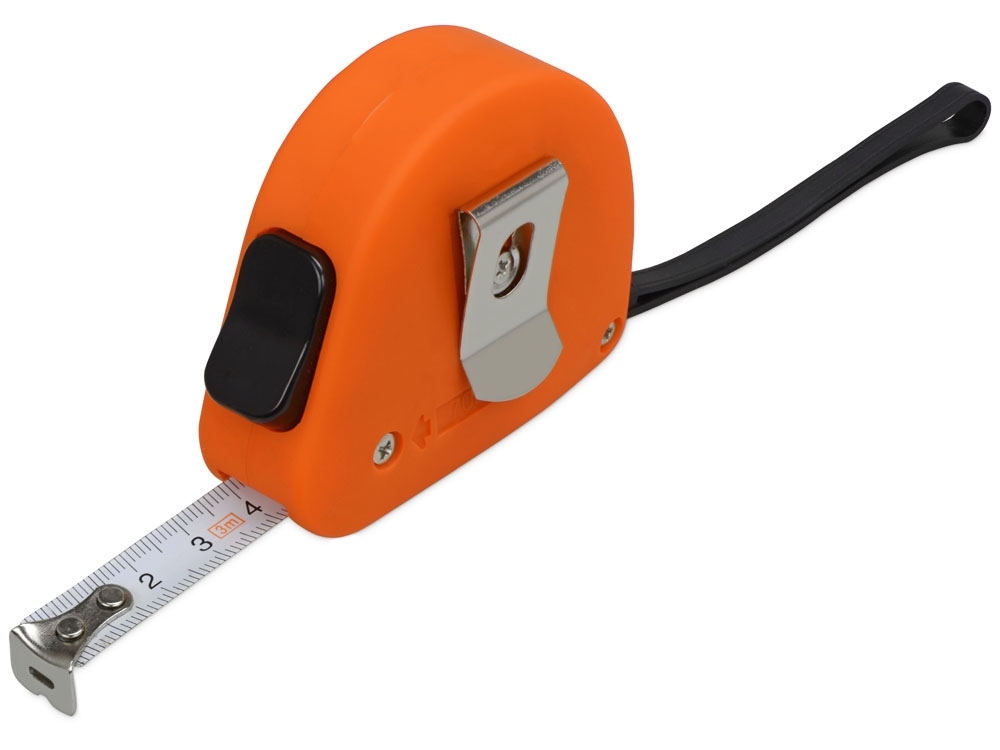 Рулетка «Meter» софт-тач, 3м, оранжевый, soft touch