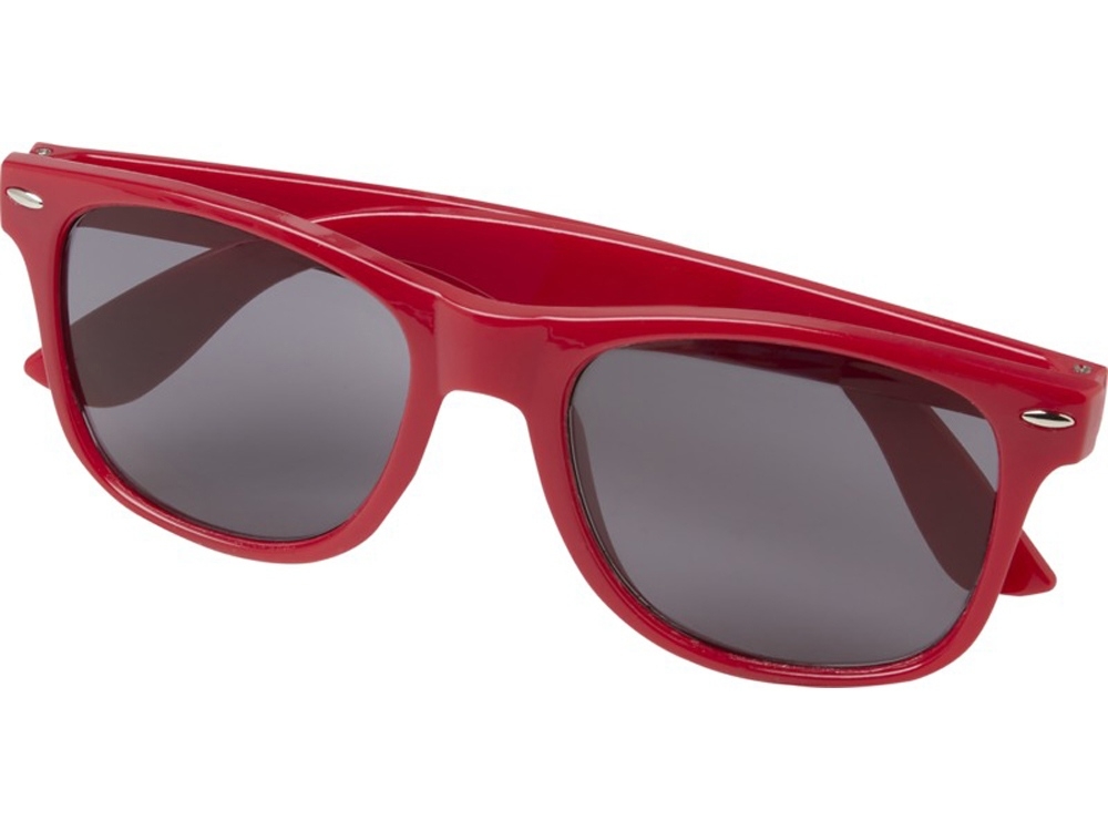 Солнцезащитные очки «Sun Ray» из переработанного PET-пластика, красный, пластик