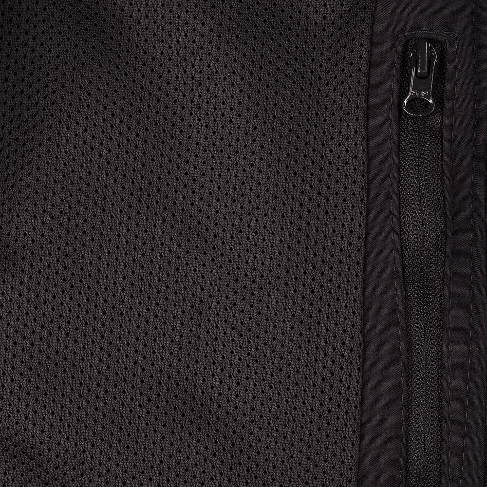 Куртка мужская Hooded Softshell черная, черный, внешняя сторона - полиэстер 94%; софтшелл, 340 г/м²; эластан 6%; подкладка - полиэстер 100%, микрофлис и сетка