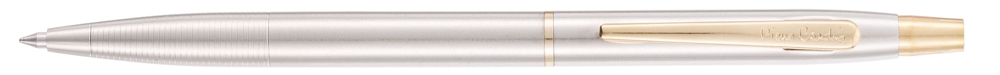 Ручка шариковая Pierre Cardin GAMME. Цвет - серебристый. Упаковка Е, серебристый, латунь, нержавеющая сталь