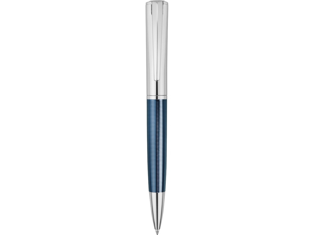 Ручка металлическая шариковая «Conquest Blue», серебристый, металл