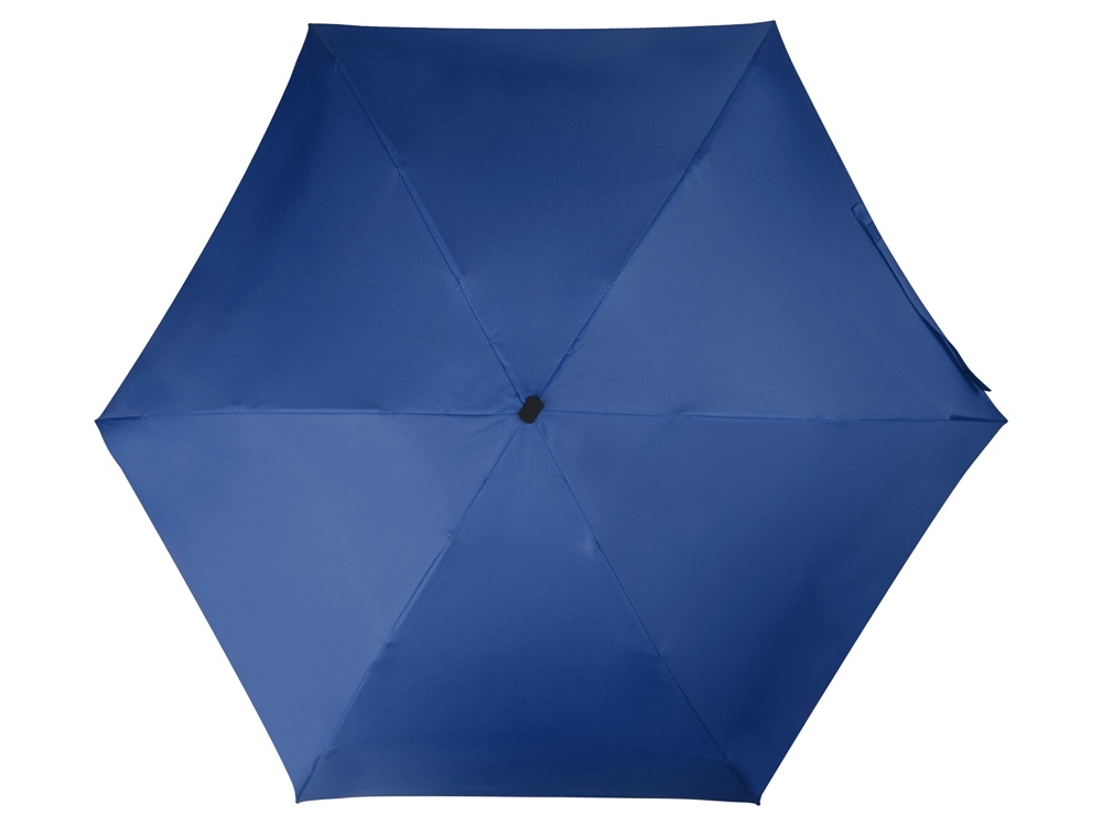 Зонт складной «Frisco» в футляре, синий, полиэстер, soft touch