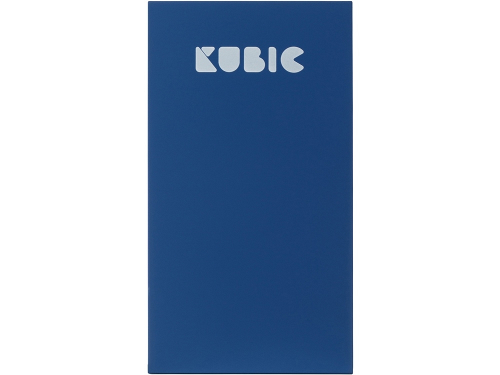 Внешний аккумулятор «Kubic PB10X», 10000 mAh, синий, soft touch