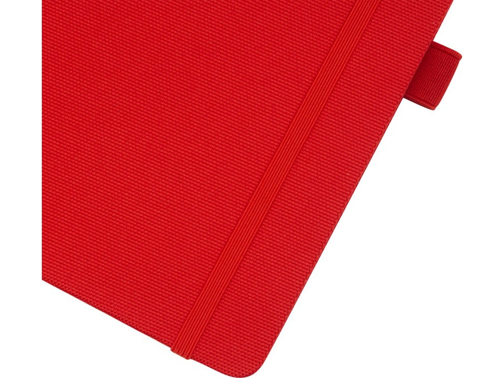 Блокнот А5 «Honua» из переработанных материалов, красный, пэт (полиэтилентерефталат)