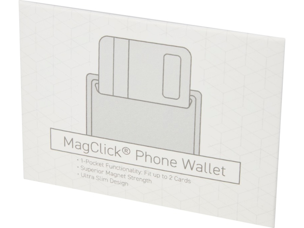 Кошелек-накладка для телефона «Magclick», черный, кожзам