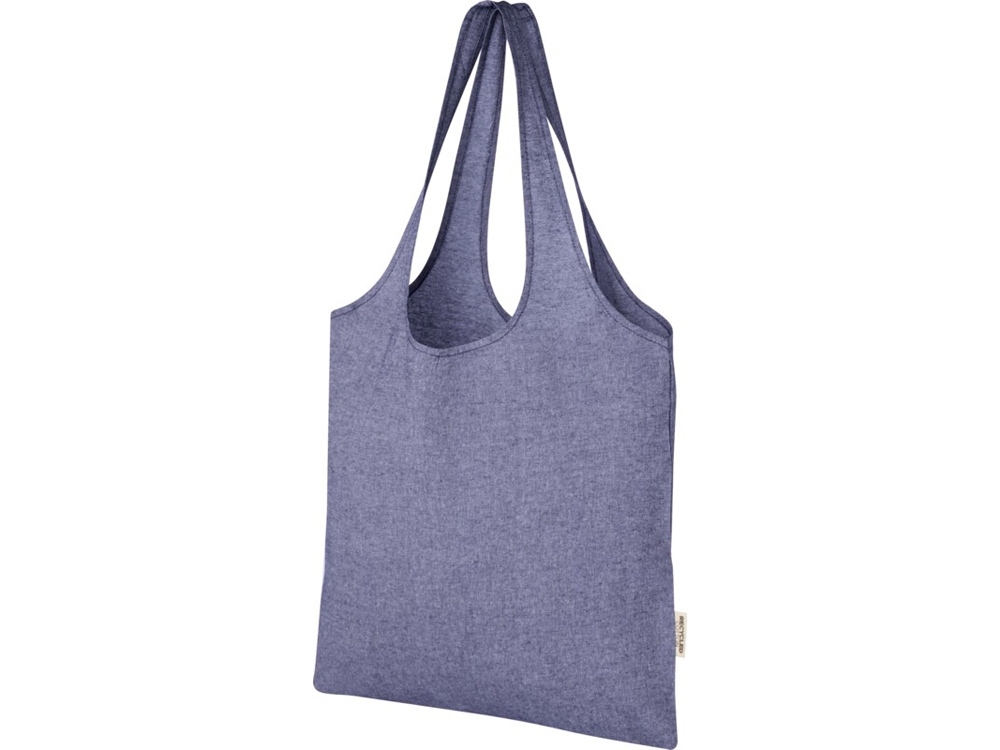 Эко-сумка «Pheebs» из переработанного хлопка, синий, полиэстер, хлопок