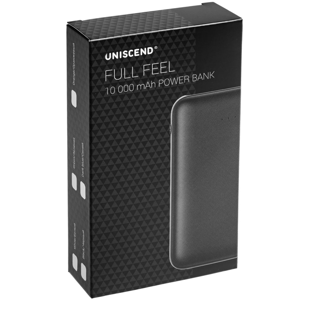Внешний аккумулятор Uniscend Full Feel 10000 мАч, белый, белый, пластик