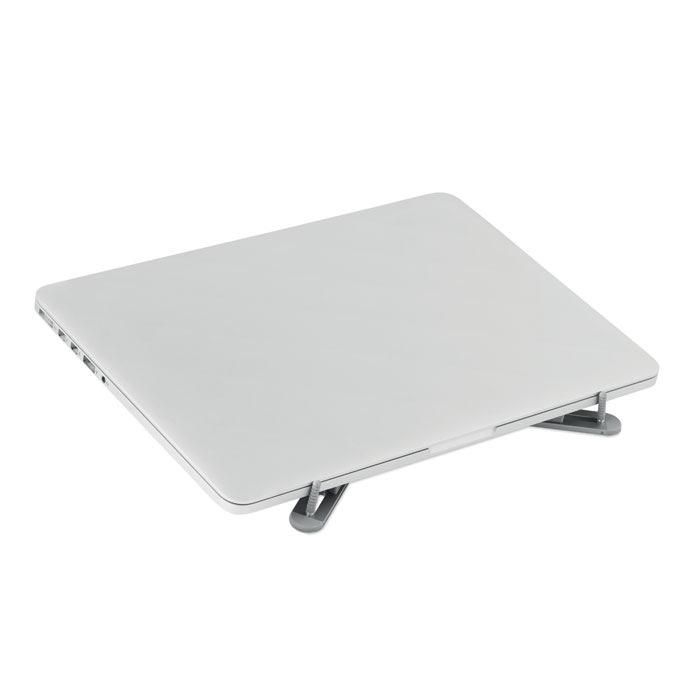 Подставка для ноутбука, тускло-серебряный, алюминий