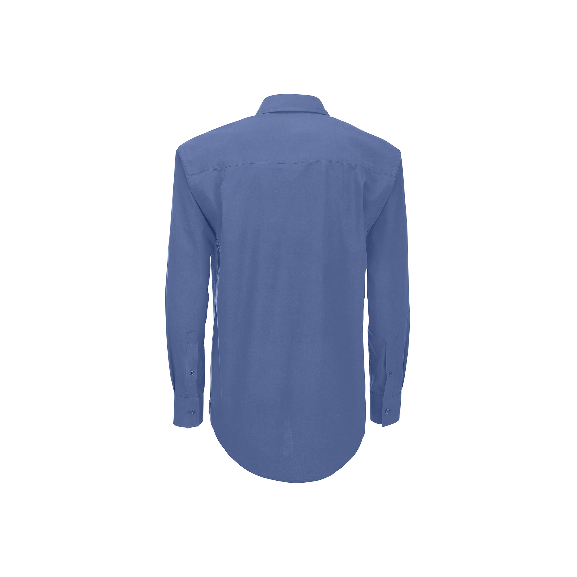 Рубашка мужская с длинным рукавом Heritage LSL/men, синий, гребенной хлопок 100%, ткань поплин