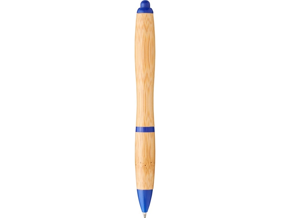 Ручка шариковая «Nash» из бамбука, синий, пластик