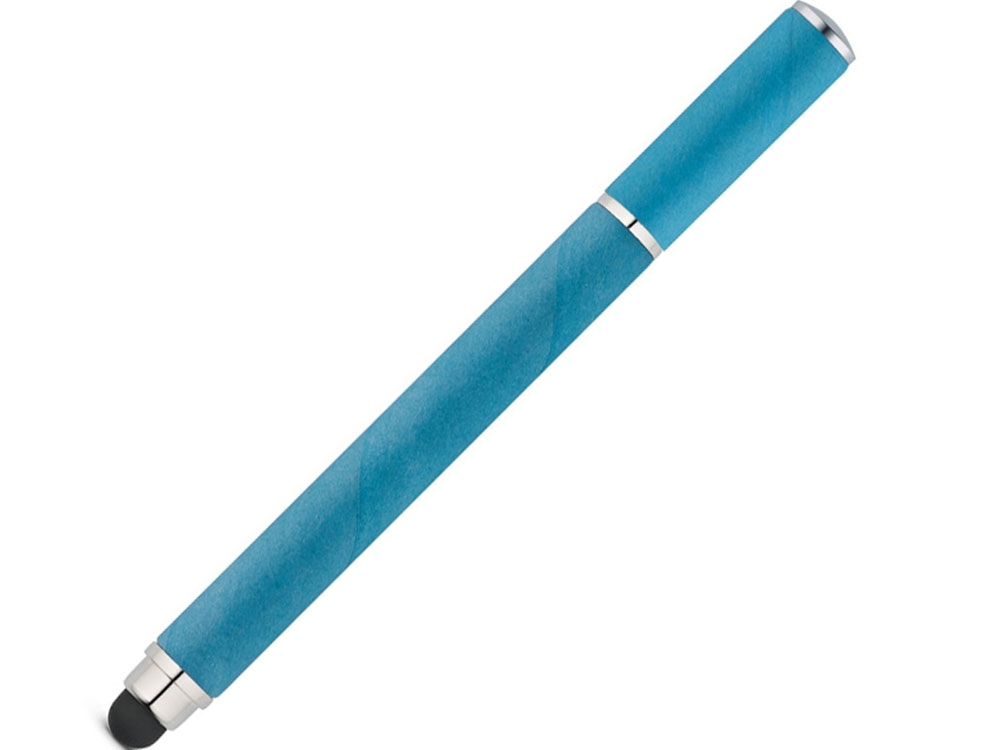 Шариковая ручка из крафт-бумаги и ABS «PAPYRUS», голубой, бумага
