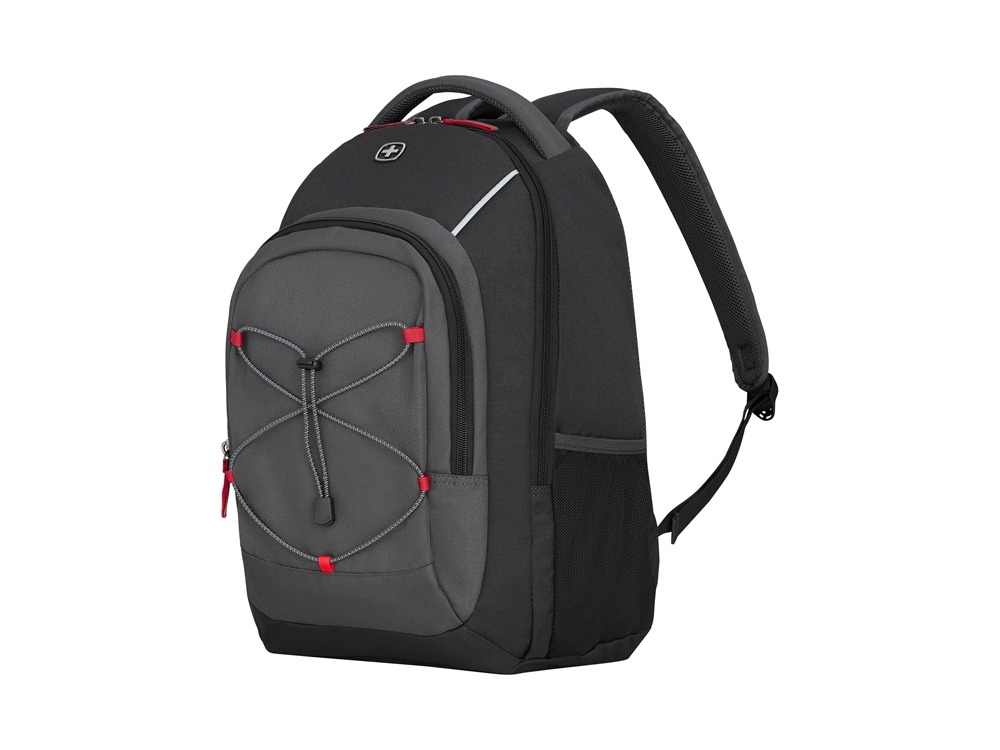 Рюкзак NEXT Mars с отделением для ноутбука 16", черный, серый, полиэстер