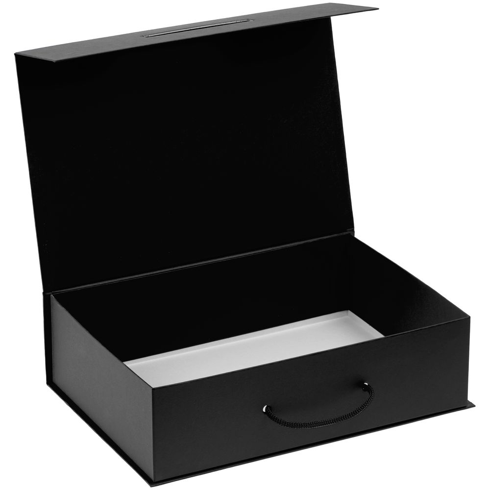 Коробка Case, подарочная, черная, черный, картон