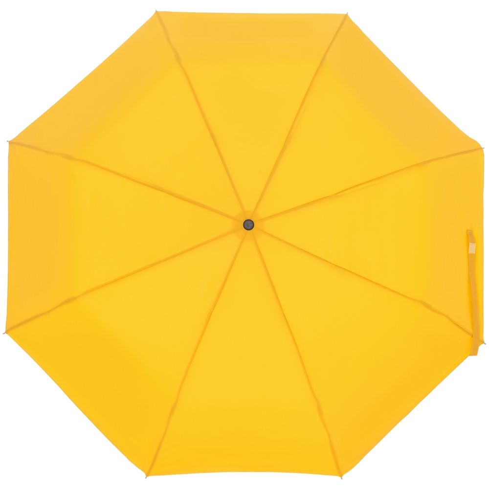 Зонт складной Manifest Color со светоотражающим куполом, желтый, желтый, полиэстер