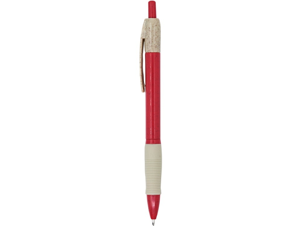 Ручка шариковая из пшеничного волокна HANA, красный, пластик, растительные волокна