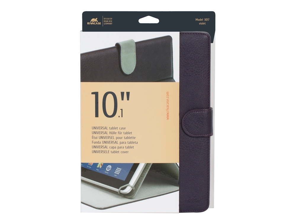 Чехол универсальный для планшета 10.1", фиолетовый, пластик