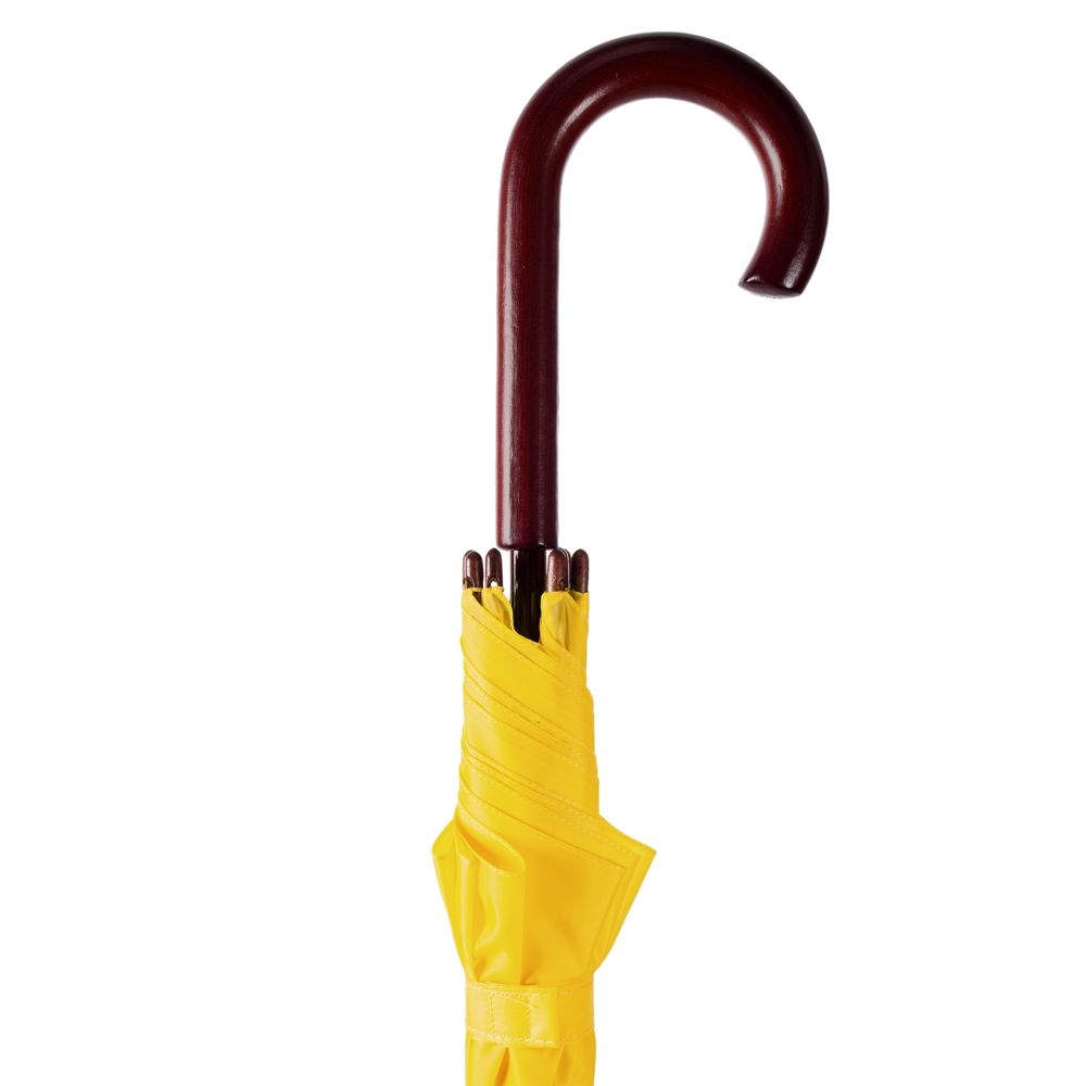 Зонт-трость Standard, желтый, желтый, полиэстер