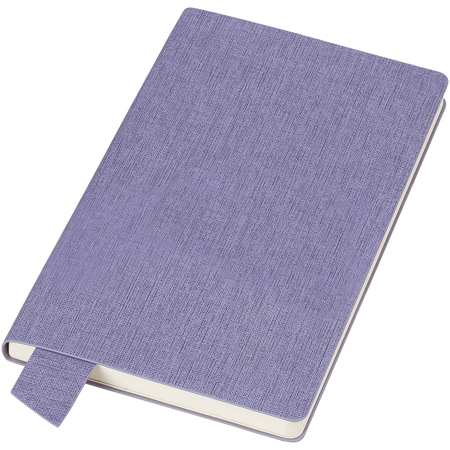 Бизнес-блокнот А5  "Provence", сиреневый, мягкая обложка, в клетку, фиолетовый, pu country
